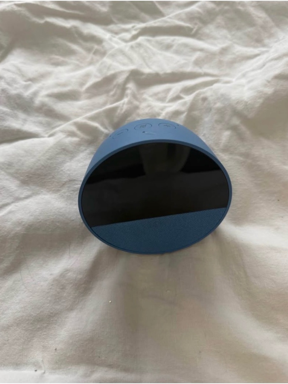 Amazon Alexa with Black Gloss Front and Blue Body